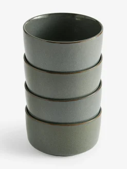 Next Green Dalton Set of 4 Cereal Bowls^ Dinner Sets & Pasta Bowls