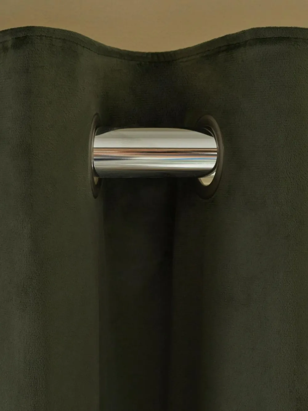 Online Next Green Dark Matte Velvet Blackout/Thermal Curtains