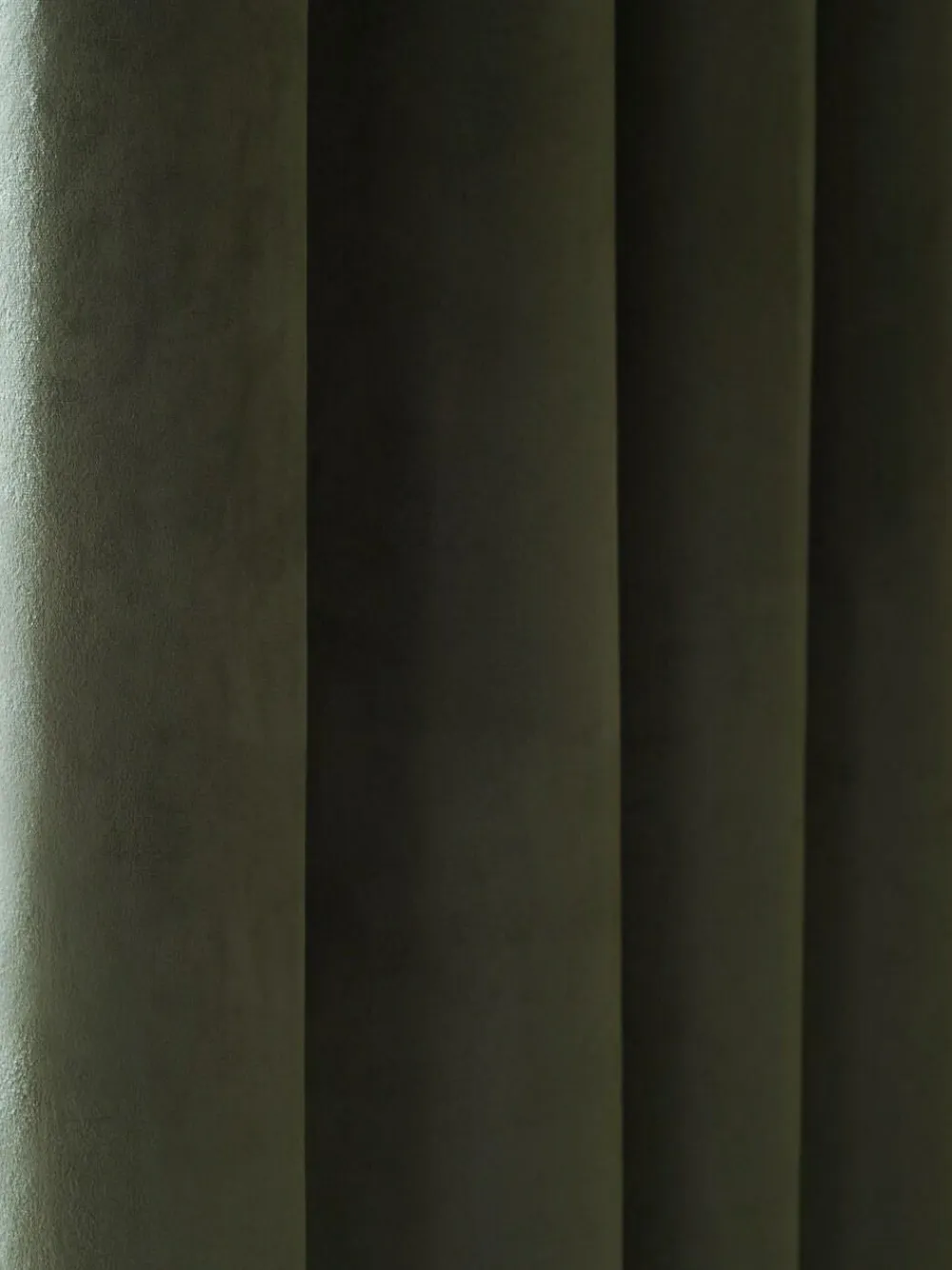 Online Next Green Dark Matte Velvet Blackout/Thermal Curtains