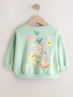 Next Green Easter Crew Neck Sweatshirt (3mths-7yrs)