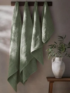Next Green Egyptian Cotton Luxe Heavy Weight Towel^ Towels & Bathmats