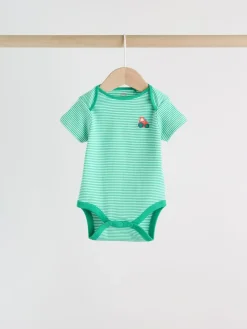 Outlet Next Green Farm 5 Pack Short Sleeve Baby Bodysuits