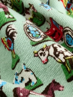 Sale Next 100% Cotton Cath Kidston Romper Green Farm Collared