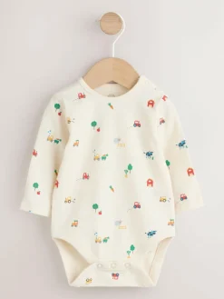 Next Green Farm Cord Dungarees and Bodysuit Set (0mths-2yrs)^BOY Rompers & Overalls|Dungarees