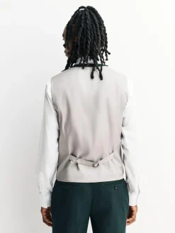 Next Green Flannel Suit Waistcoat^ Vests