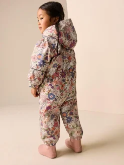 Sale Next Green Floral Character Waterproof Snowsuit (6mths-7yrs)