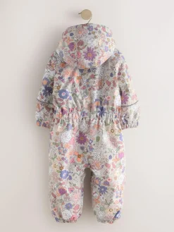 Sale Next Green Floral Character Waterproof Snowsuit (6mths-7yrs)