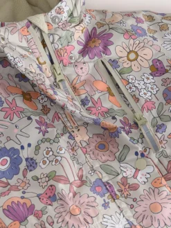 Sale Next Green Floral Character Waterproof Snowsuit (6mths-7yrs)