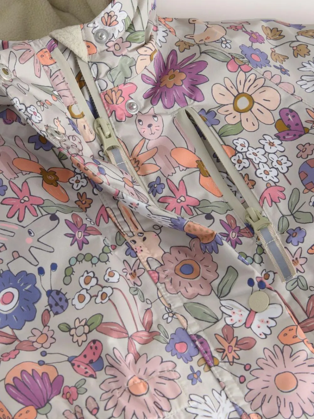 Sale Next Green Floral Character Waterproof Snowsuit (6mths-7yrs)