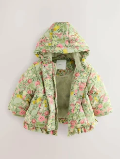 Next Shower Resistant Frill Hem Padded Coat (3mths-7yrs)^ Baby Winter Clothing|Coats, Jackets & Pramsuits