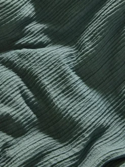 Next Fleece Crinkle Muslin Duvet Cover and Pillowcase Set^ Bedsets & Duvet Covers