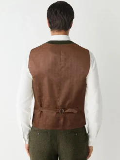 Discount Next Herringbone Wool Blend Suit Waistcoast Green