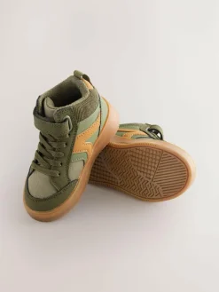 Next Touch Fastening Elastic Lace Hi Top Trainers^BOY Baby Boots|Boots