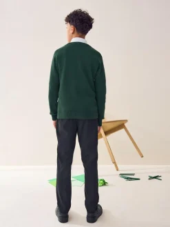 Clearance Next Green Knitted V-Neck School Jumper (3-16yrs)