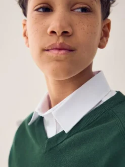 Clearance Next Green Knitted V-Neck School Jumper (3-16yrs)