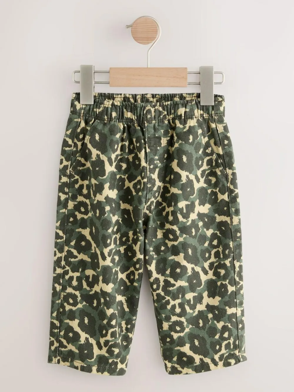 Hot Next Green Leopard Print Printed Pull On Wide Trousers (3mths-7yrs)