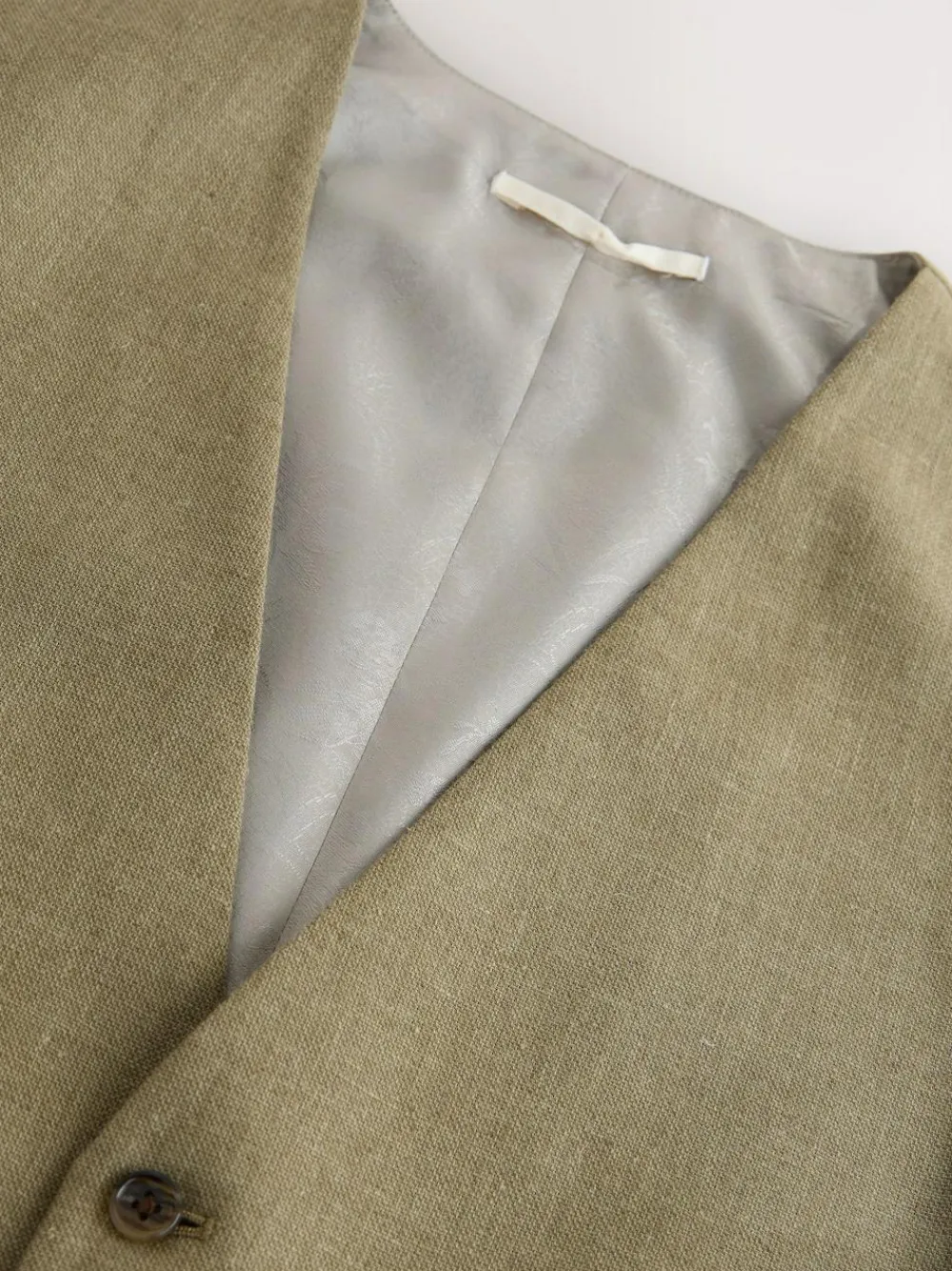 Next Linen Blend Texture Suit Waistcoat^ Vests