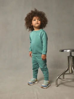 Discount Next Green Logo Sweatshirt And Joggers Set (3mths-7yrs)