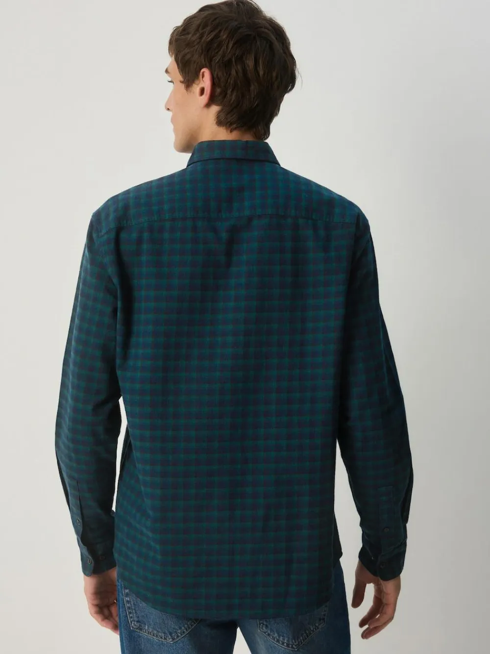 Next Green Long Sleeve Check Shirt^ Shirts