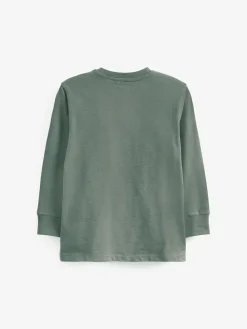 Discount Next Green Mineral Regular Fit Long Sleeve Cosy T-Shirt (3-16yrs)