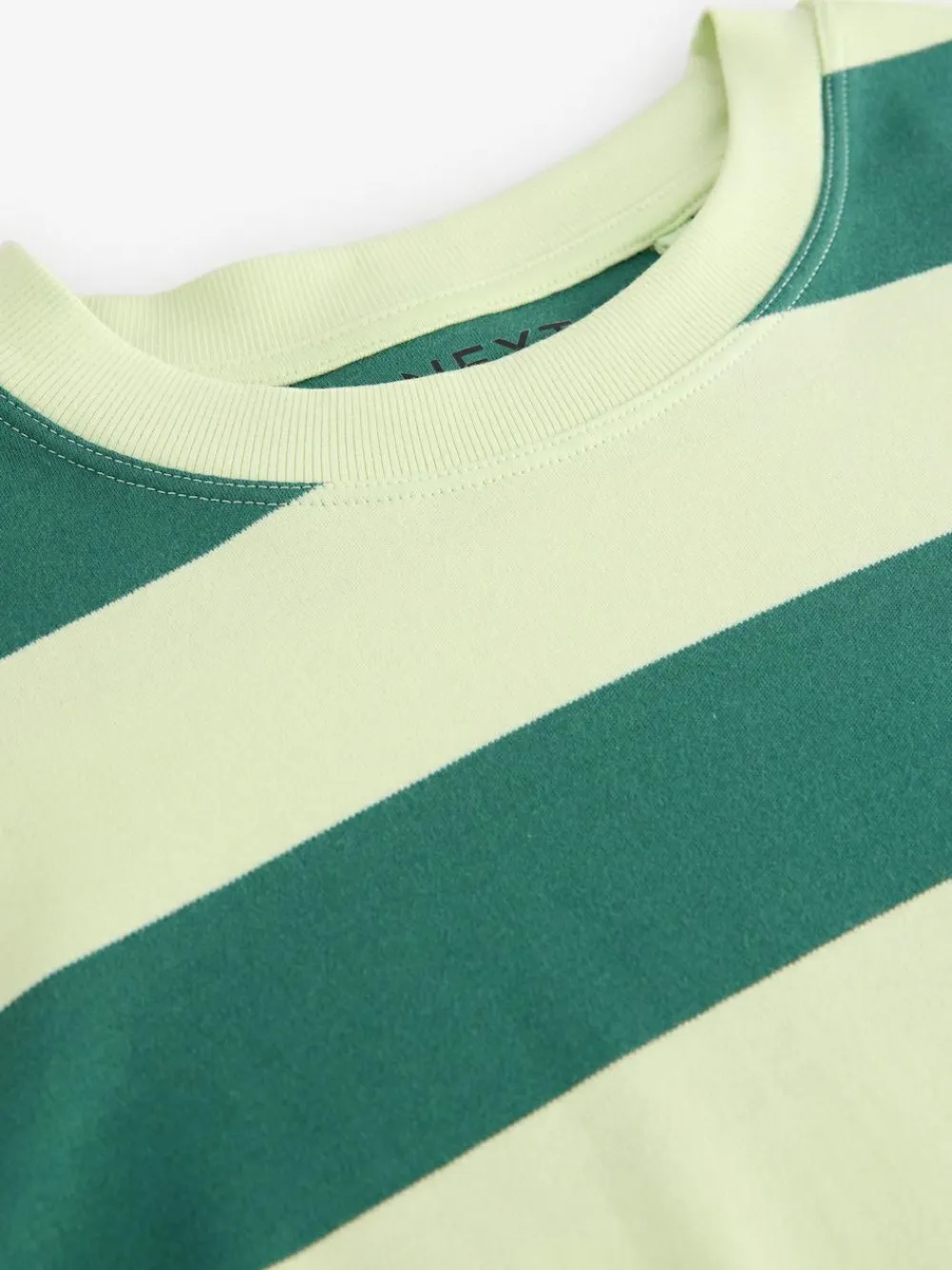 Next Green Monochrome Oversized Relaxed Fit Boxy Heavyweight Crew Neck T-Shirt^Women Nightwear|Tops & T-Shirts