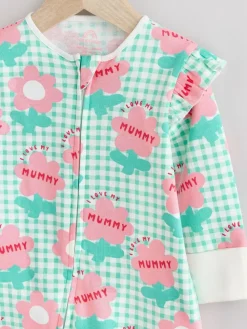 Next Family Two Way Zip Baby Sleepsuit (0mths-2yrs)^ Nightwear