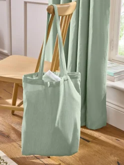 Best Next Green Pale Sage Blackout/Thermal Cotton Eyelet Curtains