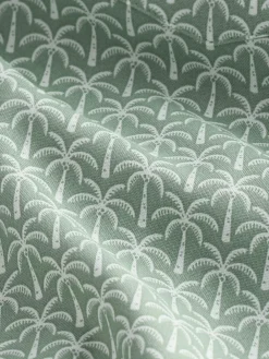 Online Next Easy Iron With Short Sleeve Oxford Shirt Green Palm Print