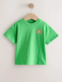 Next Short Sleeve Embroidered T-Shirt (3mths-7yrs)^ Tops|T-Shirts