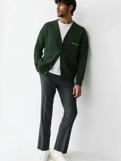 Next Regular Fit Embroidered Chest Motif Cardigan^ Knitwear|Knitwear