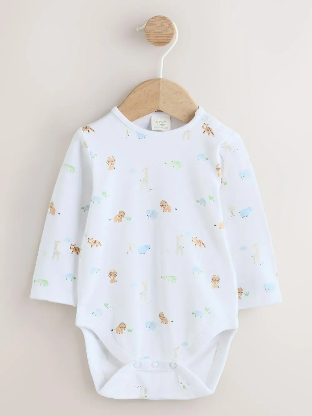 Outlet Next Baby Twill Dungarees and Bodysuit Set (0mths-2yrs) Green Safari Animal