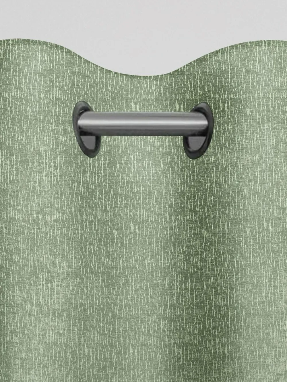 Hot Next Green Sage Heavyweight Chenille Eyelet Lined Curtains