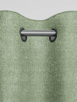 Next Green Sage Heavyweight Chenille Eyelet Blackout/Thermal Curtains