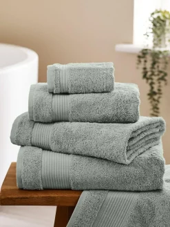 Next Green Sage Light Egyptian Cotton Towel^ Towels & Bathmats