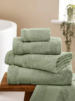 Sale Next Green Sage Mid Egyptian Cotton Towel
