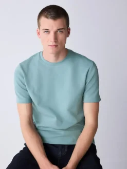 Next Green Sage Regular Fit Smart Soft Touch Heavyweight T-Shirt^ Tops & T-Shirts