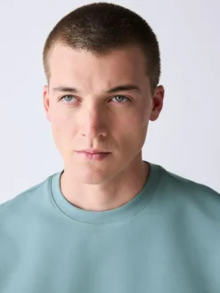 Next Green Sage Regular Fit Smart Soft Touch Heavyweight T-Shirt^ Tops & T-Shirts