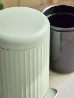 New Next Green Sage Rib Soft Close 3 Litre Pedal Bin