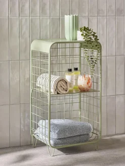 Clearance Next Wire Storage 2 Tier Tall Caddy Green Sage
