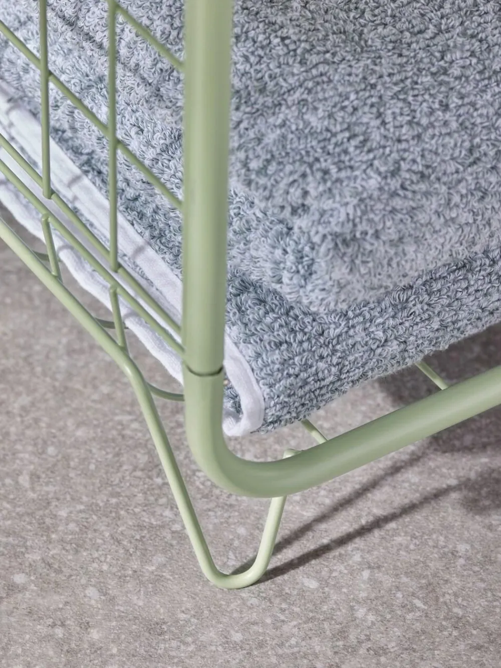 Clearance Next Wire Storage 2 Tier Tall Caddy Green Sage