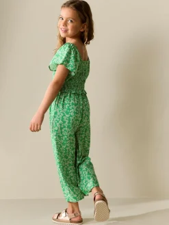 Next Green Shirred Jumpsuit (3-16yrs)^ Jumpsuits & Playsuits