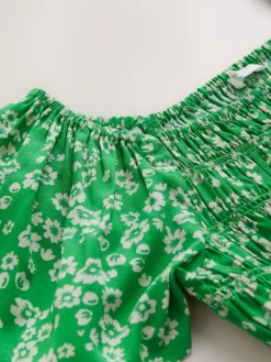 Next Green Shirred Jumpsuit (3-16yrs)^ Jumpsuits & Playsuits