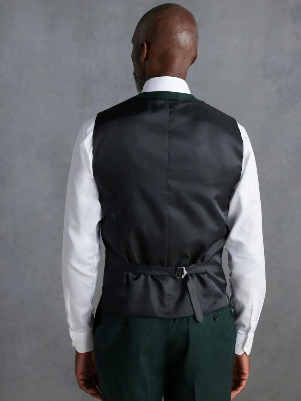 Next Signature Zignone Italian Wool Cashmere Blend Flannel Suit Waistcoat^ Vests