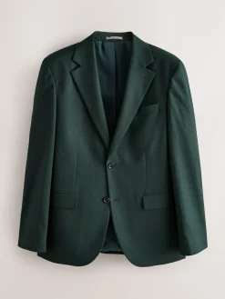 Best Next Slim Fit Flannel Suit Jacket Green