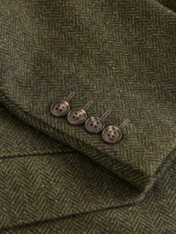 Next Slim Fit Herringbone Wool Blend Suit Jacket^ Blazers & Formal Jackets