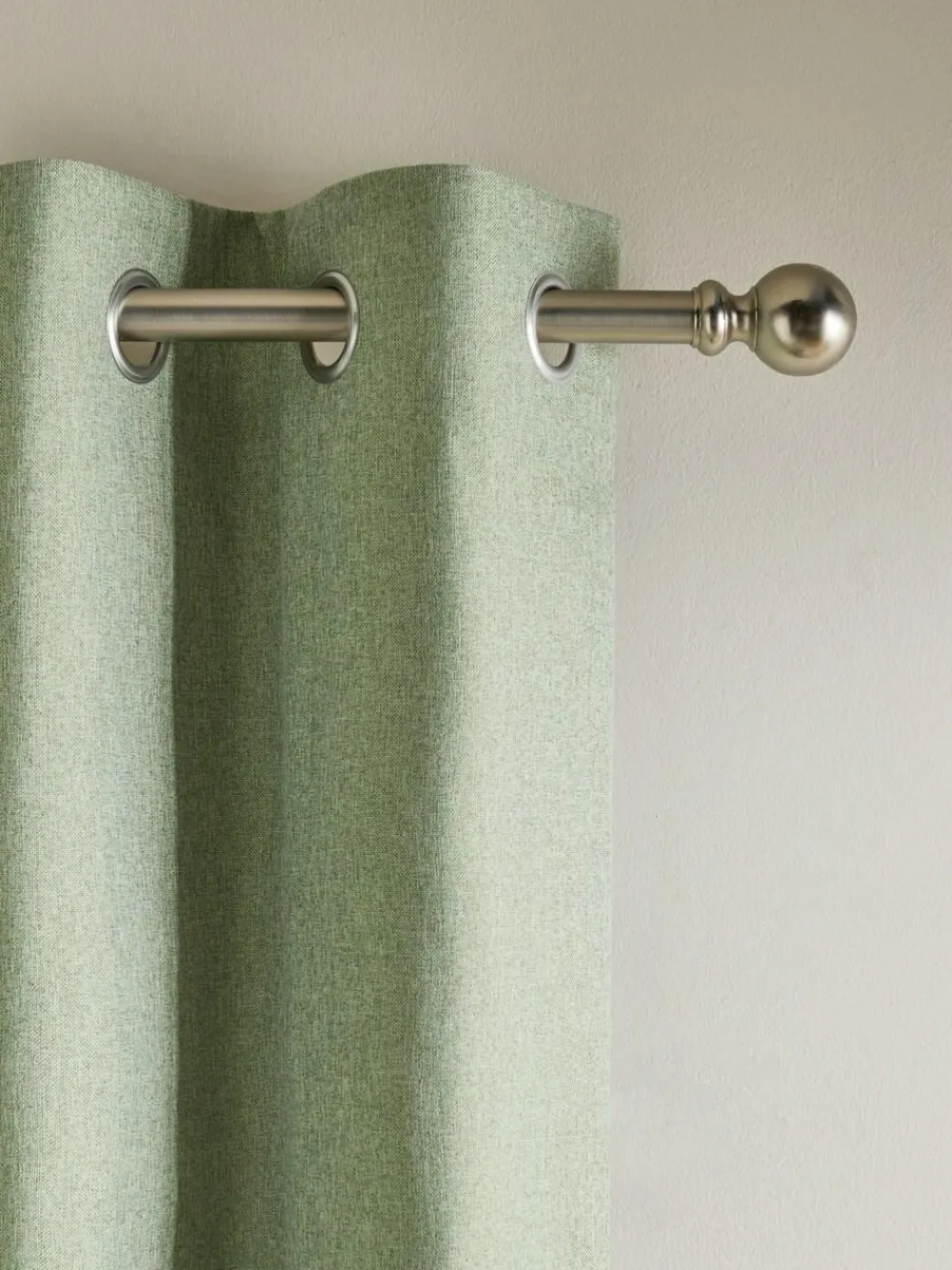 Hot Next Soft Marl Blackout/Thermal Eyelet Curtains Green