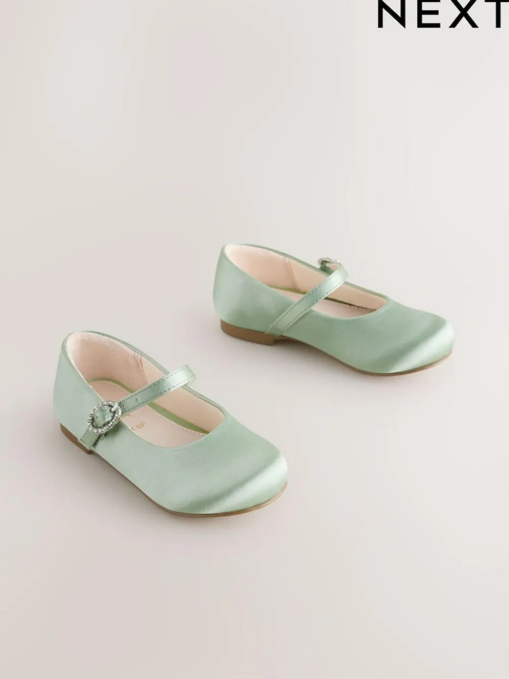 Next Green Standard Fit (F) Flower Girl Occasion Mary Jane Shoes^ Shoes