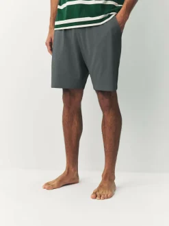 Discount Next Green Stripe Short Sleeve Jersey Pyjamas Set