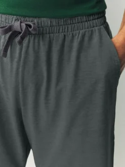 Discount Next Green Stripe Short Sleeve Jersey Pyjamas Set