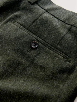 Clearance Next Tailored Fit Merino Wool Blend Suit Trousers Green